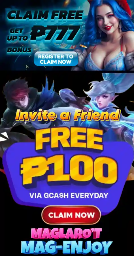 CLAIM FREE P777, GET FREE P100 AND MANY MORE!